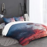 yanfind Bedding Set of 3 (1 Cover, 2 Bed Pillowcase Without Sheet)Images Airship Sky Wallpapers Dusk Beach Outdoors Free Hermosa Aircraft Pictures Vehicle Duvet Cover personalization