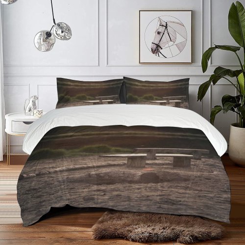 yanfind Bedding Set of 3 (1 Cover, 2 Bed Pillowcase Without Sheet)Images Loneliness Soil Wallpapers Lonely Empty Lake Plant Outdoors Free Hatertse Forest Duvet Cover personalization