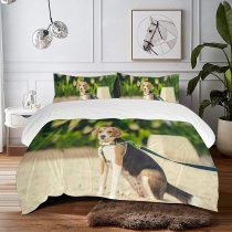 yanfind Bedding Set of 3 (1 Cover, 2 Bed Pillowcase Without Sheet)Images Ocean Cocktail Pet Hound Eating Wallpapers Humor Beagle Free Pictures Strap Duvet Cover personalization