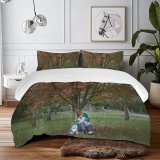 yanfind Bedding Set of 3 (1 Cover, 2 Bed Pillowcase Without Sheet)Caerdydd Images Fall Autumn Mother Nursing Park Grass Wallpapers Tree Feeding Pictures Duvet Cover personalization