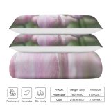 yanfind Bedding Set of 3 (1 Cover, 2 Bed Pillowcase Without Sheet)Bokeh Images Space Rose Wallpapers Plant Tulip Beauty Bloom Natural Warm Duvet Cover personalization