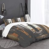 yanfind Bedding Set of 3 (1 Cover, 2 Bed Pillowcase Without Sheet)Gown Images Goiânia Building Tunnel Dungeon Robe Suspense Bunker Wallpapers Horror Crypt Duvet Cover personalization