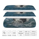 yanfind Bedding Set of 3 (1 Cover, 2 Bed Pillowcase Without Sheet)Dive Images Iceland Ocean Ripple Tail Wallpapers Sea Outdoors Duvet Cover personalization