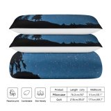 yanfind Bedding Set of 3 (1 Cover, 2 Bed Pillowcase Without Sheet)Golden Images Space Night Starry HQ Public Outer Camping Astronomy Sky Wallpapers Duvet Cover personalization