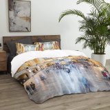 yanfind Bedding Set of 3 (1 Cover, 2 Bed Pillowcase Without Sheet)City Images Terminal Movement Building Center Metropolis Wallpapers Architecture Airport Urban Stock Duvet Cover personalization