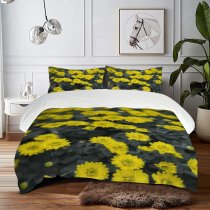 yanfind Bedding Set of 3 (1 Cover, 2 Bed Pillowcase Without Sheet)Images Minimal Chamomile Autumn Alex Petal Flowers Wallpapers Plant Asteraceae Beauty Pollen Duvet Cover personalization
