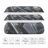 yanfind Bedding Set of 3 (1 Cover, 2 Bed Pillowcase Without Sheet)City Images Building Landscape Public Aerial Railyway Wallpapers Outdoors Tree Scenery Urban Duvet Cover personalization