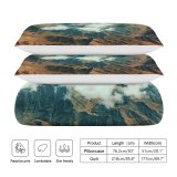 yanfind Bedding Set of 3 (1 Cover, 2 Bed Pillowcase Without Sheet)Images Land Landscape Aerial Wallpapers Outdoors Scenery Free Art Pictures Grey Duvet Cover personalization