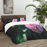 yanfind Bedding Set of 3 (1 Cover, 2 Bed Pillowcase Without Sheet)Geranium Petals Images Rose Petal Wallpapers Perfume Plant Jardin Garden Bloom Blooms Duvet Cover personalization