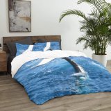 yanfind Bedding Set of 3 (1 Cover, 2 Bed Pillowcase Without Sheet)Images Ocean Tail Sea Wallpapers Free Pictures Australien Whale Wild Swim Duvet Cover personalization