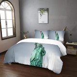 yanfind Bedding Set of 3 (1 Cover, 2 Bed Pillowcase Without Sheet)Images Public Lady Wallpapers York Monument Art Pictures Liberty Sculpture Duvet Cover personalization