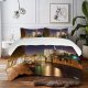 yanfind Bedding Set of 3 (1 Cover, 2 Bed Pillowcase Without Sheet)City Images Cathédrale Place Building Jean Paul Ii Canal Metropolis Notre Dame Wallpapers Boat Duvet Cover personalization