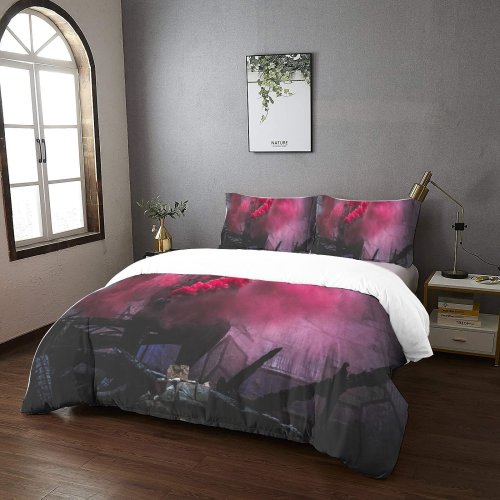 yanfind Bedding Set of 3 (1 Cover, 2 Bed Pillowcase Without Sheet)City Images Grenade Stage Wallpapers Urban Pictures Silhouette Coloured Wall Duvet Cover personalization