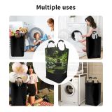 YANFIND Plants Park Forest Landscape Mossy Travel Stone River Stream Outdoors Scenic Flow Storage Organizer Foldable Bucket Washing Bin Dirty Clothes Bag For Home Bathroom Bedroom Dorm