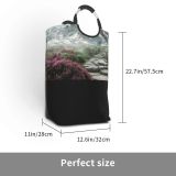 YANFIND Plants Fog Flowers Adventure Landscape Daylight Staircase Travel Snow Climb Majestic Outdoors Storage Organizer Foldable Bucket Washing Bin Dirty Clothes Bag For Home Bathroom Bedroom Dorm