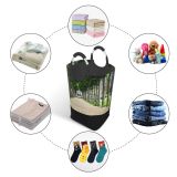 YANFIND Plants Estate Scenery Grass Landscape Daylight Pavement Structure Yard Real Old Building Storage Organizer Foldable Bucket Washing Bin Dirty Clothes Bag For Home Bathroom Bedroom Dorm