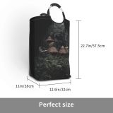 YANFIND Plants Rural Forest Home Scenery Landscape Daylight Mountains Daytime Rainforest Wooden Sight Storage Organizer Foldable Bucket Washing Bin Dirty Clothes Bag For Home Bathroom Bedroom Dorm