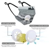 YANFIND Breathing valve mask with filters Aerial Shot Athlete Beach Bird's View From Above Ocean Person Sea Dust Washable Reusable Filter and Reusable