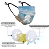 YANFIND Breathing valve mask with filters Aerial Arid Barren Dawn Daylight Desert Drought Dry Geology Heat Hot Landscape Dust Washable Reusable Filter and Reusable