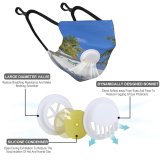 YANFIND Breathing valve mask with filters Aerial Photography Shot Arid Daylight Desert Dry Dusk Geology Hot Landscape Nature Dust Washable Reusable Filter and Reusable