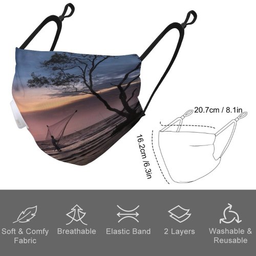 YANFIND Breathing valve mask with filters Affection Black And White Couple Environment Monochrome Photography Nature Outdoors Outside Relationship Dust Washable Reusable Filter and Reusable