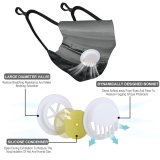 YANFIND Breathing valve mask with filters Aerial Shot Beach Bird's View Brazil Drone Florianopolis From Above Ocean Dust Washable Reusable Filter and Reusable