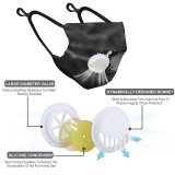 YANFIND Breathing valve mask with filters African Penguin Animal Photography Antarctic Antarctica Beak Black And White Close Up-002 Dust Washable Reusable Filter and Reusable