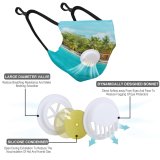 YANFIND Breathing valve mask with filters Affair Anniversary Beach Couple Goal Dawn Evening Fuvahmulah Holiday Honeymoon Leisure Love Dust Washable Reusable Filter and Reusable