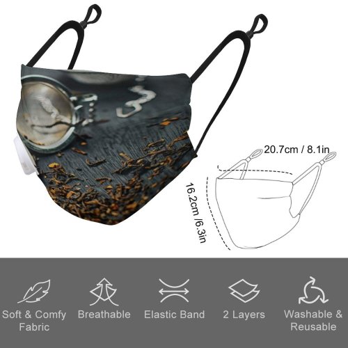 YANFIND Breathing valve mask with filters Afternoon Banner Images Beach Black And White Body Of Water Close Up Dust Washable Reusable Filter and Reusable