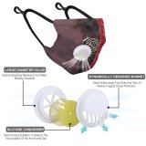 YANFIND Breathing valve mask with filters African Grey Parrot Animal Photography Avian Beak Bird Nature Outdoors Dust Washable Reusable Filter and Reusable