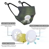 YANFIND Breathing valve mask with filters African Penguin Animal Photography Antarctic Antarctica Beak Black And White Close Up-001 Dust Washable Reusable Filter and Reusable
