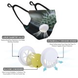 YANFIND Breathing valve mask with filters African Penguin Animal Photography Antarctic Antarctica Black And White Cute Daylight Sand Dust Washable Reusable Filter and Reusable