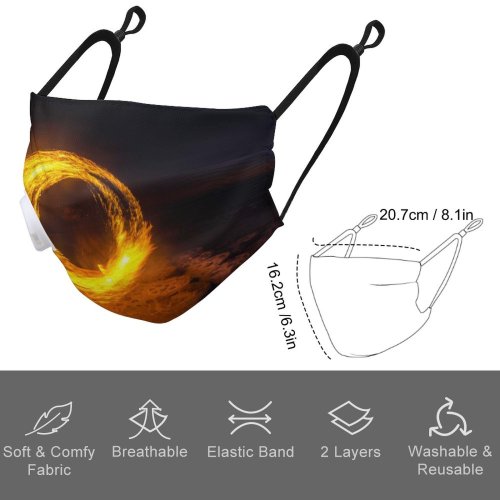 YANFIND Breathing valve mask with filters Affection Beach Bonding Boyfriend Bw Caress Coast Couple Date Fondness Gentle Dust Washable Reusable Filter and Reusable