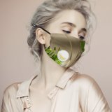 YANFIND Breathing valve mask with filters Afterglow Backlit Barren Clear Sky Dawn Desert Dunes Dusk Freedom Horizon Idyllic Dust Washable Reusable Filter and Reusable