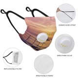 YANFIND Breathing valve mask with filters Aerial View Arid Barren Bird's Couple Daylight Desert Drone Footage Photography Dust Washable Reusable Filter and Reusable