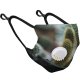 YANFIND Breathing valve mask with filters African Penguin Animal Photography Antarctic Antarctica Black And White Background Close Up Dust Washable Reusable Filter and Reusable