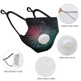 YANFIND Breathing valve mask with filters Africa Astrophotography Cosmos Desert Environment Namibia Nature Outdoors Quiver Tree Starry Sky Dust Washable Reusable Filter and Reusable