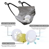 YANFIND Breathing valve mask with filters Aerial Shot Bird's View Canyon Desert From Above Geology Landscape Dust Washable Reusable Filter and Reusable