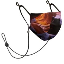 YANFIND Mask with Filter Element Antelope Canyon Desert Background Wallpaper Landscape Light Lock Screen Phone Red Rock Dust Washable Reusable Filter and Reusable