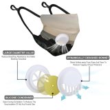 YANFIND Breathing valve mask with filters Afraid Black And White Close Up Creepy Dark Depression Eerie Fear Film Dust Washable Reusable Filter and Reusable