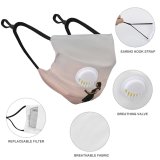 YANFIND Breathing valve mask with filters Aerial Photography Shot Bay Beach Coast Daylight Drone Footage Grass High Angle Dust Washable Reusable Filter and Reusable