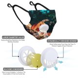 YANFIND Breathing valve mask with filters Afterglow Atmospheric Backlit Gold Clouds Dark Dawn Dramatic Dusk Evening Sky Dust Washable Reusable Filter and Reusable