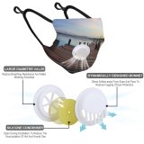 YANFIND Breathing valve mask with filters Aerial View Architecture Buildings City Cityscape Clouds Cloudy Dark Dawn Downtown Fog Dust Washable Reusable Filter and Reusable