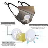 YANFIND Breathing valve mask with filters After The Blue Color Dark Daylight Depth Of Field Historic Dust Washable Reusable Filter and Reusable