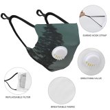 YANFIND Breathing valve mask with filters Aged Alley Atmosphere Autumn Belief Blurred Burial Calm Cemetery Creepy Dark Dead Dust Washable Reusable Filter and Reusable