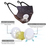 YANFIND Breathing valve mask with filters Africa Animal Bush Dawn Desert Giraffe Grass Grassland Landscape Mammal Nature Outdoors Dust Washable Reusable Filter and Reusable