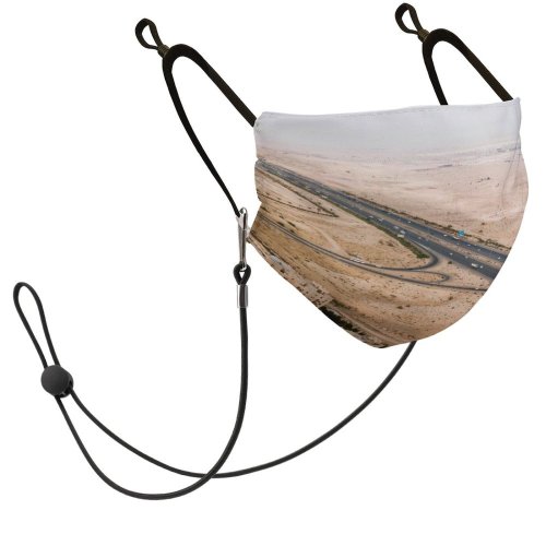 YANFIND Mask with Filter Element Aerial Shot Agriculture Birds View Desert Djimavicpro Drone From Above Home Dust Washable Reusable Filter and Reusable