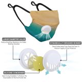 YANFIND Breathing valve mask with filters Aerial Photography Shot Desert Drone Footage Dry Environment High Angle Highway Pattern Dust Washable Reusable Filter and Reusable