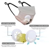 YANFIND Breathing valve mask with filters Aerial Photography Shot Bay Beach Coast Daylight Drone Footage Grass High Angle Dust Washable Reusable Filter and Reusable