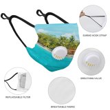 YANFIND Breathing valve mask with filters Affair Anniversary Beach Couple Goal Dawn Evening Fuvahmulah Holiday Honeymoon Leisure Love Dust Washable Reusable Filter and Reusable